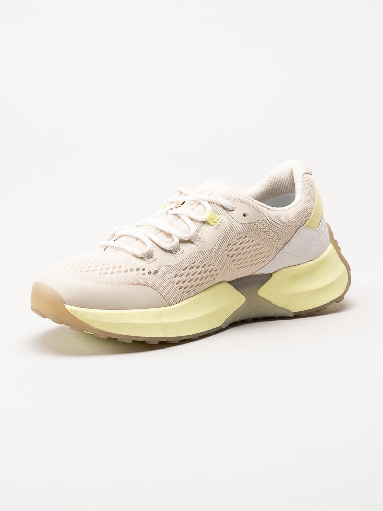 Gabor - Rollingsoft - Beige sneakers med gula detaljer