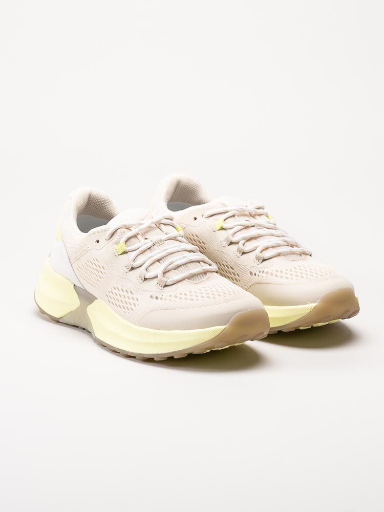 Gabor - Rollingsoft - Beige sneakers med gula detaljer