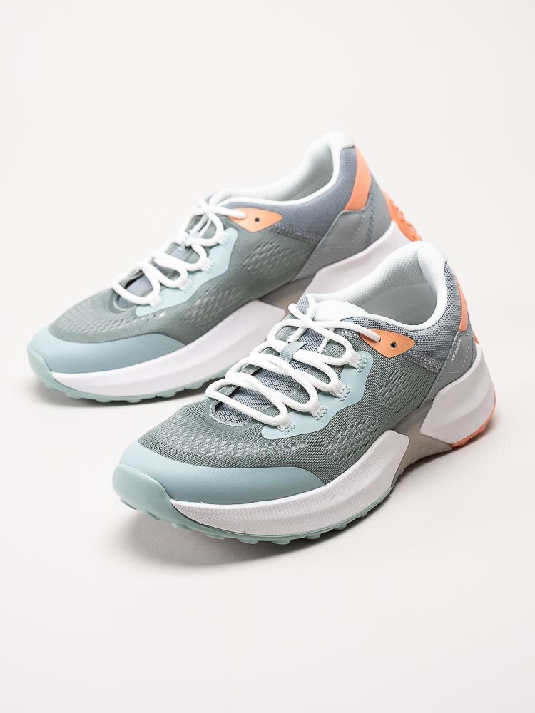 Rollingsoft - Turkos sneakers med orange detaljer