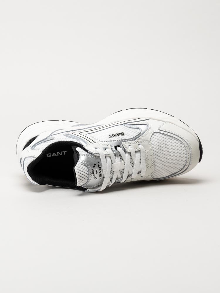 Gant Footwear - Mardii - Vita chunky sneakers i textil och skinn