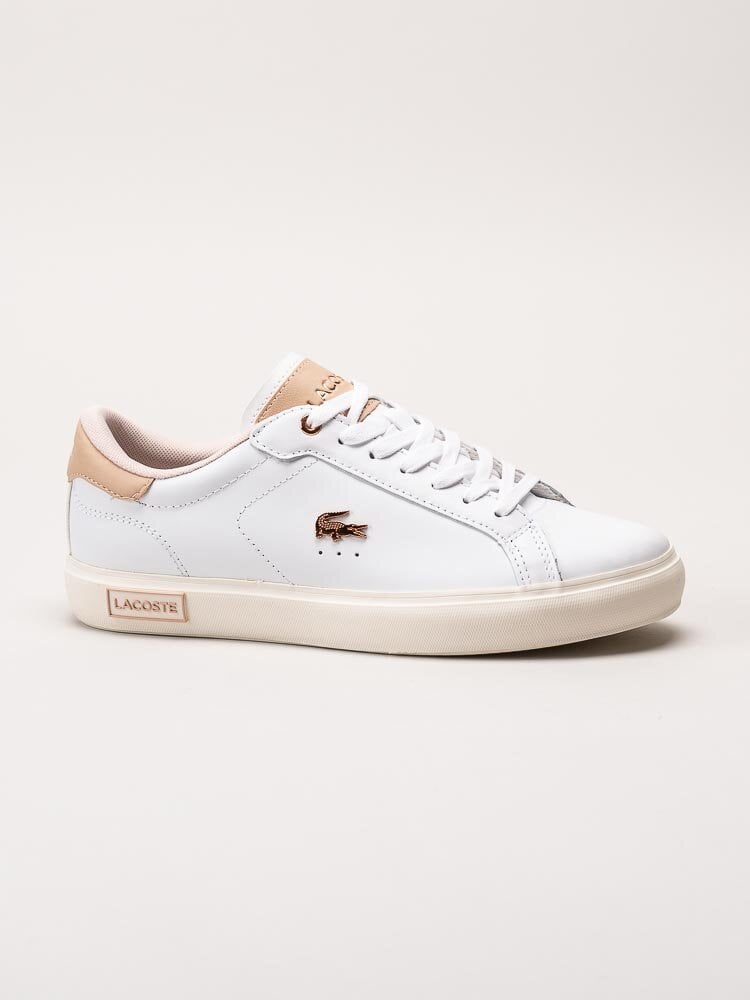 Lacoste - Powercourt - Vita sneakers i skinn