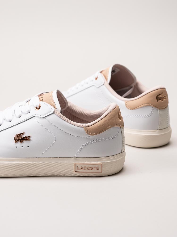 Lacoste - Powercourt - Vita sneakers i skinn