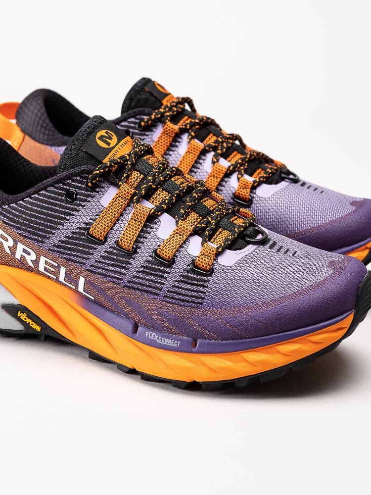 Merrell - Agility Peak 4 - Lila löparskor med orange detaljer