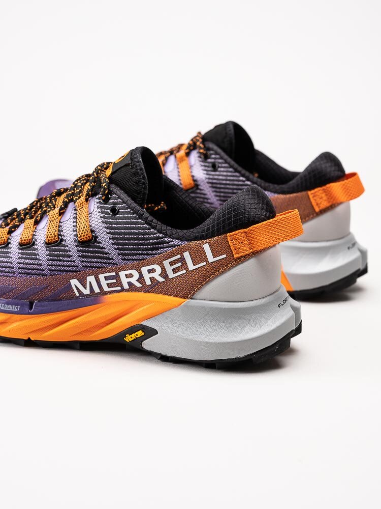 Merrell - Agility Peak 4 - Lila löparskor med orange detaljer