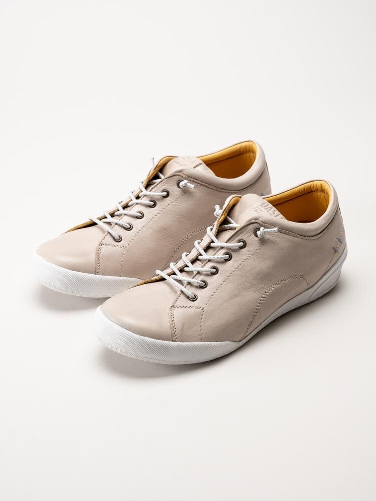 Dasia - Lantana - Beige snörskor i skinn