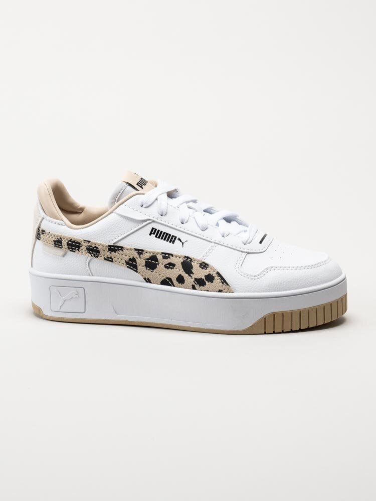 Puma - Carina Street Animal - Vita sneakers i skinnimitation