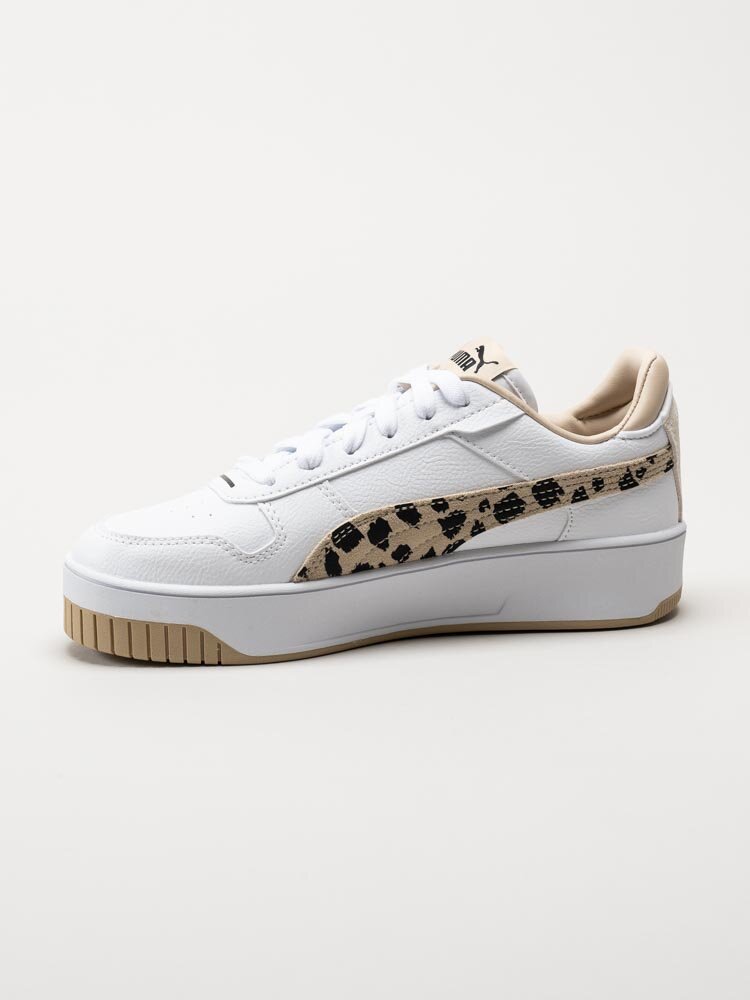 Puma - Carina Street Animal - Vita sneakers i skinnimitation