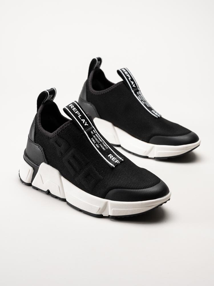 Replay - Miki Low - Svarta chunky sneakers