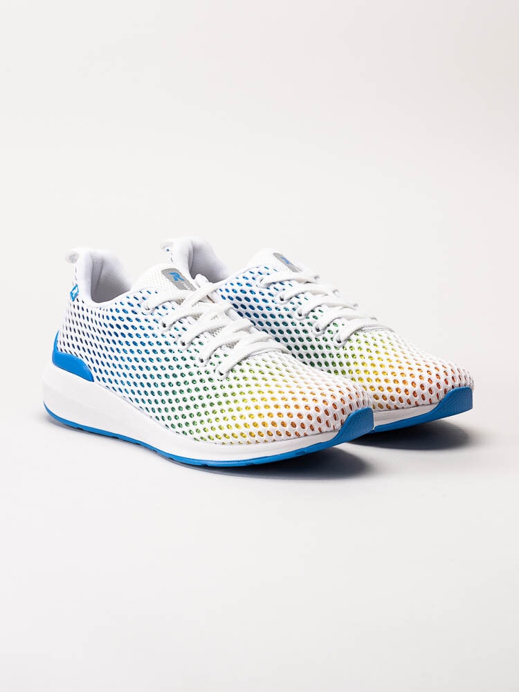 Rieker Evolution - Vita multifärgade sneakers i textil