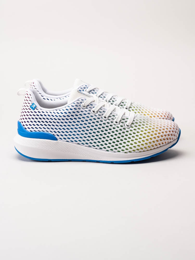 Rieker Evolution - Vita multifärgade sneakers i textil