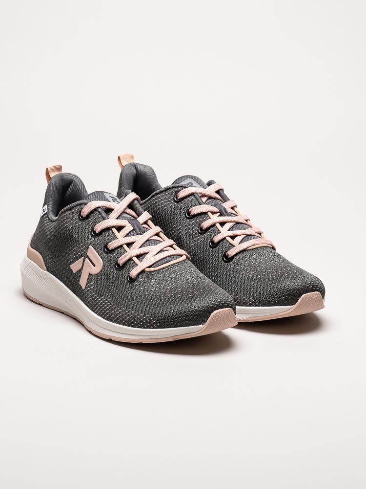 Rieker Evolution - Grå sneakers med rosa detaljer