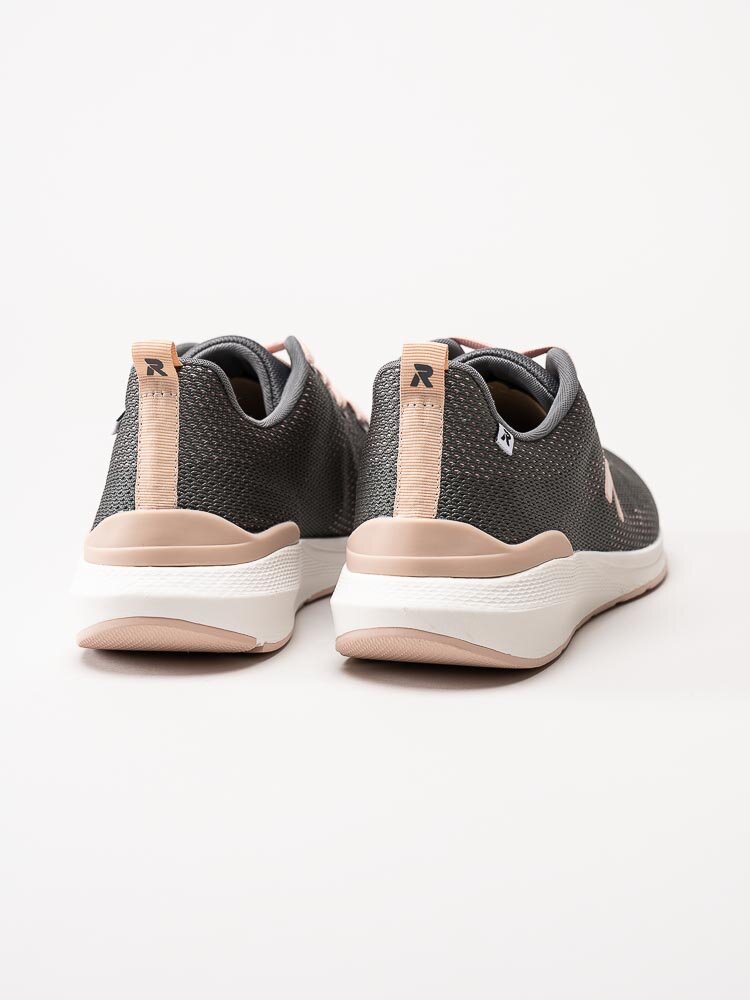 Rieker Evolution - Grå sneakers med rosa detaljer