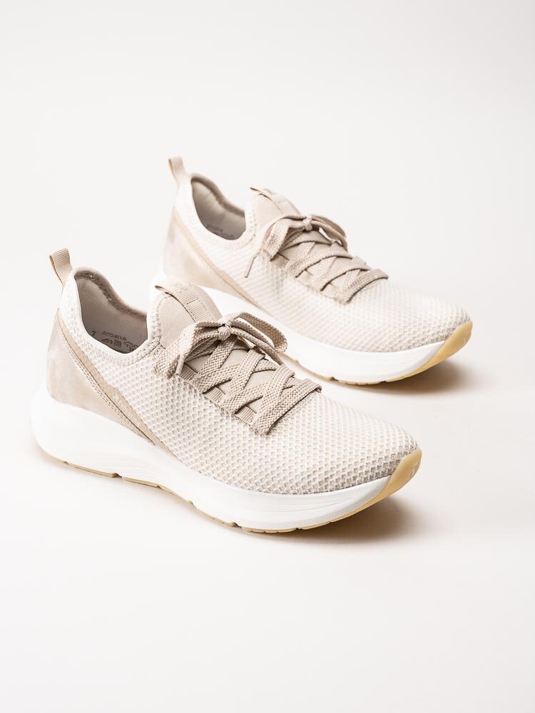Rieker Evolution - Beige slip on sneakers i textil