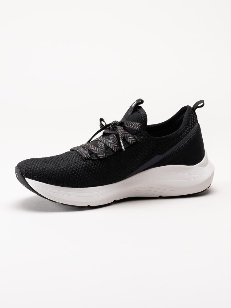 Rieker Evolution - Svarta slip on sneakers i textil