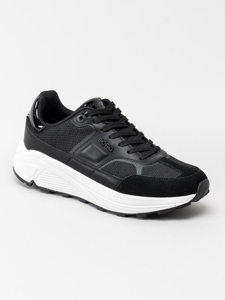 Björn Borg - R1300 Msh Pat W - Svarta chunky sneakers