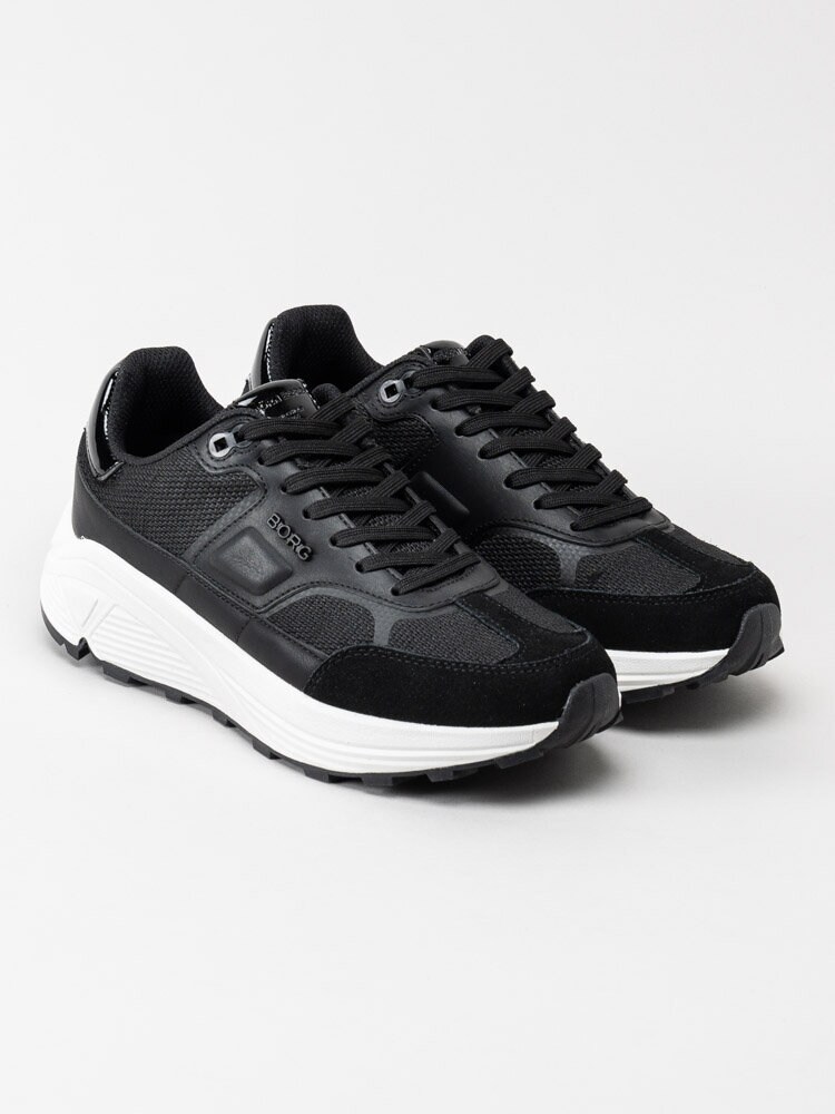 Björn Borg - R1300 Msh Pat W - Svarta chunky sneakers