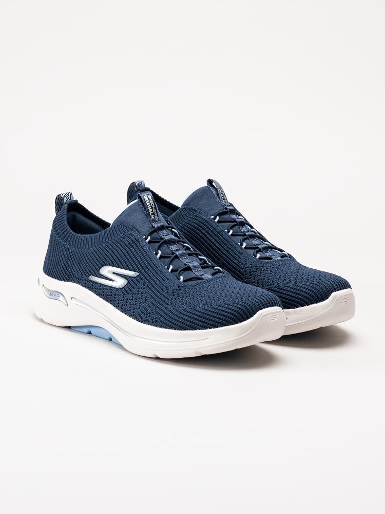 Skechers - Go Walk Arch Fit Crystal Waves - Mörkblå sneakers i textil