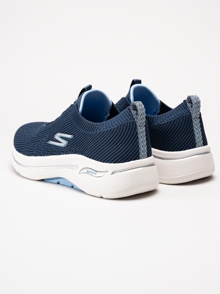 Skechers - Go Walk Arch Fit Crystal Waves - Mörkblå sneakers i textil