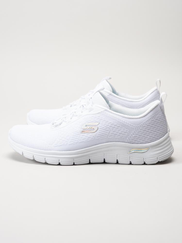 Skechers - Arch Fit Vista Gleaming - Vita sportskor i textil