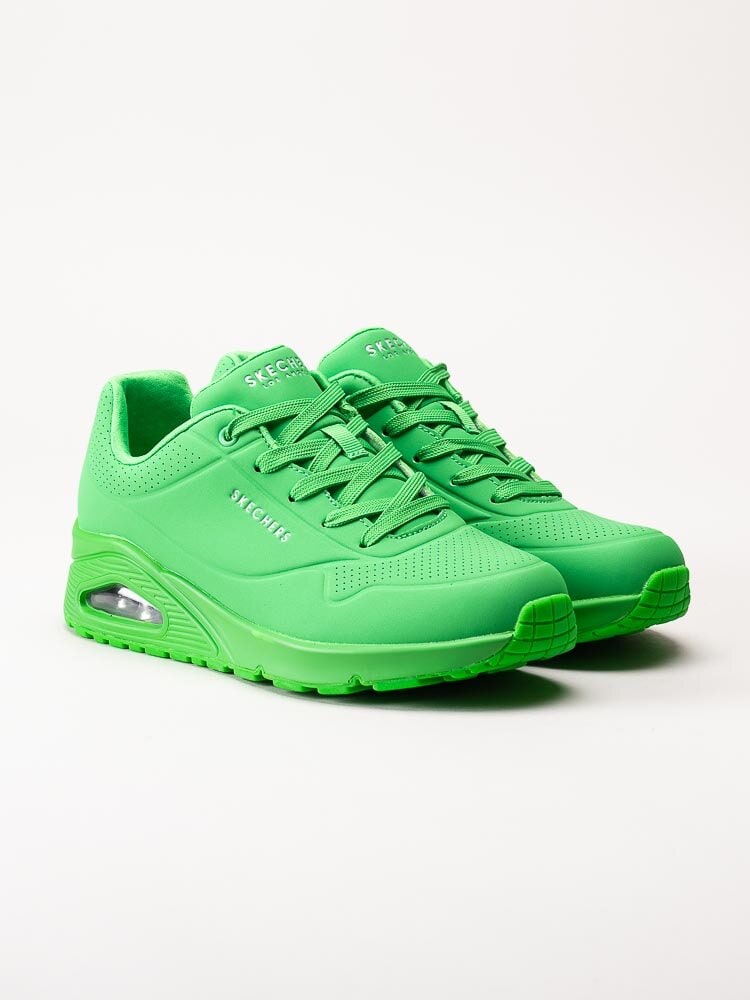 Skechers - UNO Stand On Air - Gröna låga sneakers