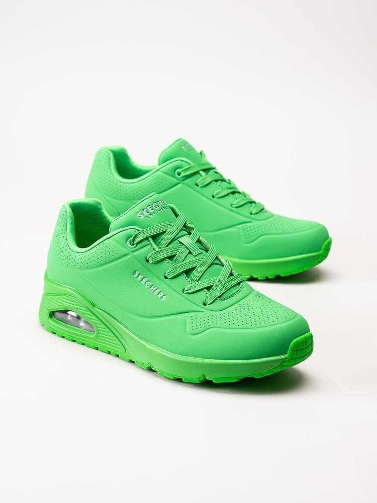 Skechers - UNO Stand On Air - Gröna låga sneakers