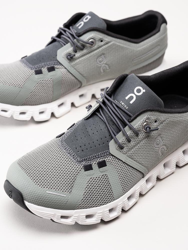 On - Cloud 5 - Gröna sportiga sneakers i textil