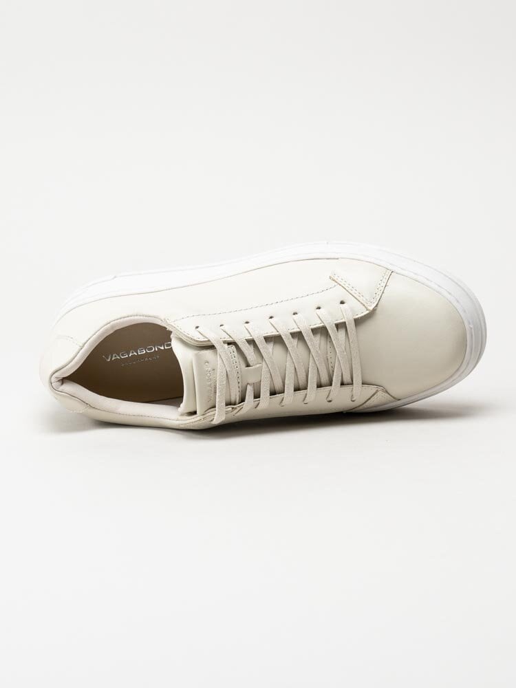 Vagabond - Judy - Off white platåsneakers i skinn