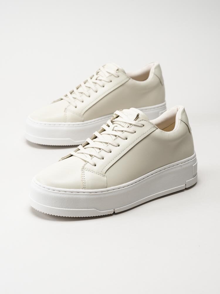 Vagabond - Judy - Off white platåsneakers i skinn