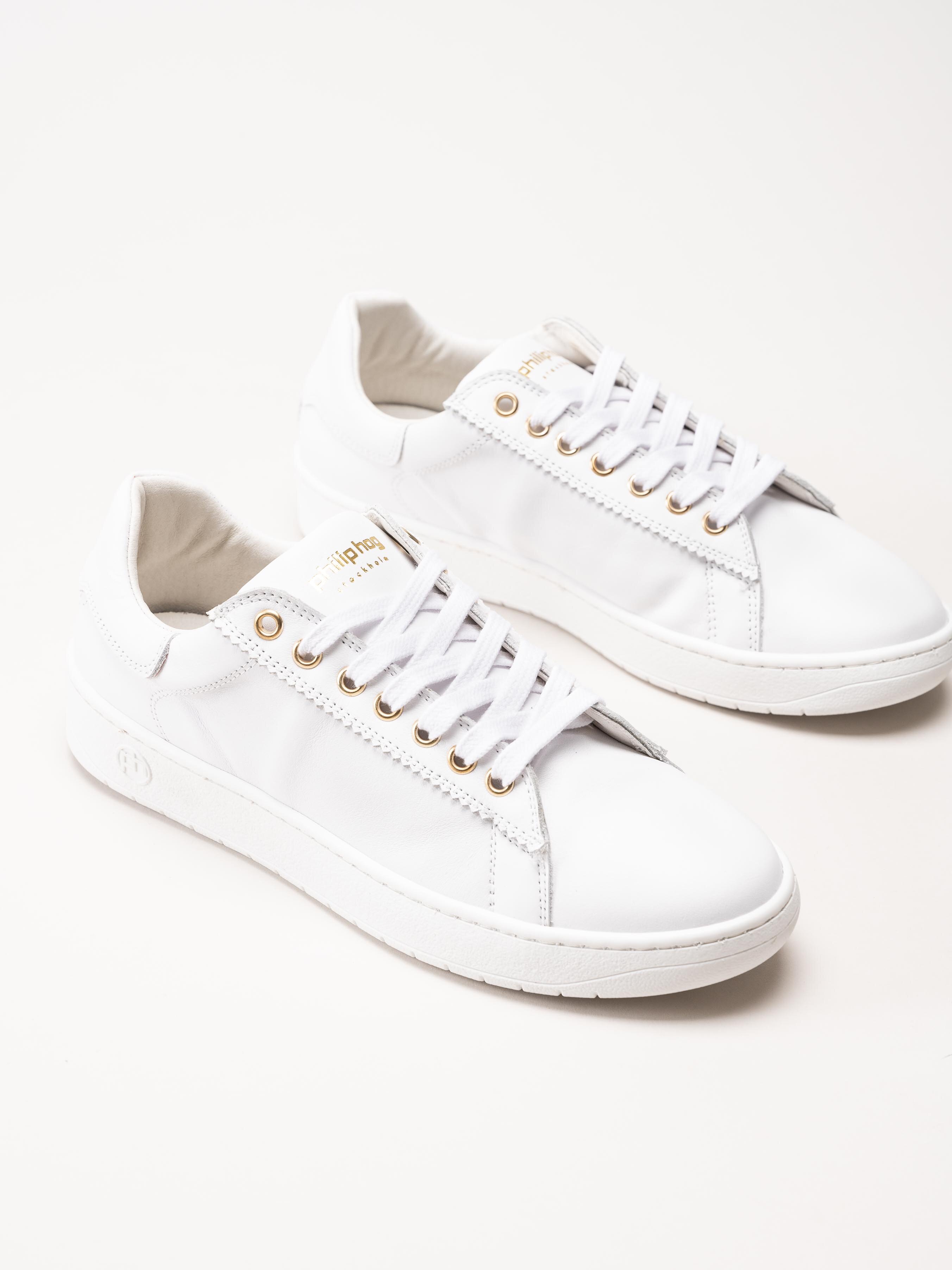 Philip Hog - Sofia - Vita sneakers i skinn