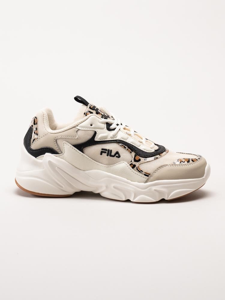 FILA - Collene CB Wmn - Beige leopardmönstrade sneakers