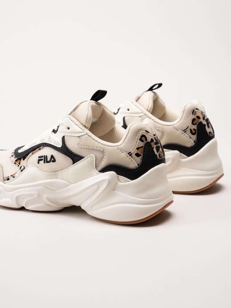 FILA - Collene CB Wmn - Beige leopardmönstrade sneakers