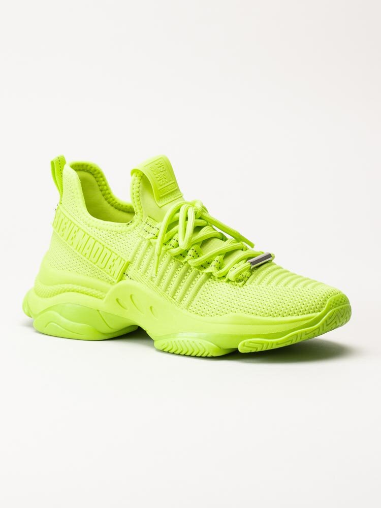 Steve Madden - Mac-E - Neongröna chunky sneakers i textil