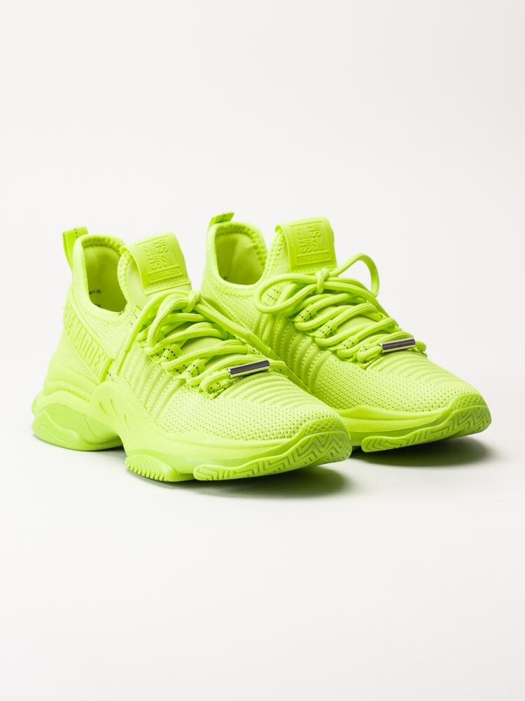 Steve Madden - Mac-E - Neongröna chunky sneakers i textil