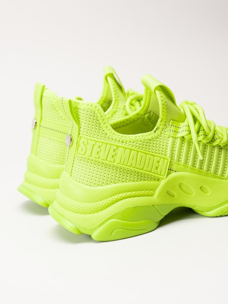 Steve Madden - Mac-E - Neongröna chunky sneakers i textil