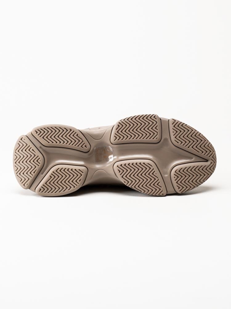 Steve Madden - Mac-E - Mörkbeige chunky sneakers i textil