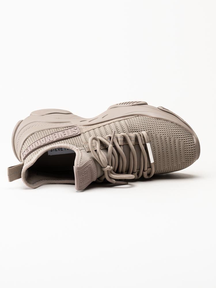 Steve Madden - Mac-E - Mörkbeige chunky sneakers i textil