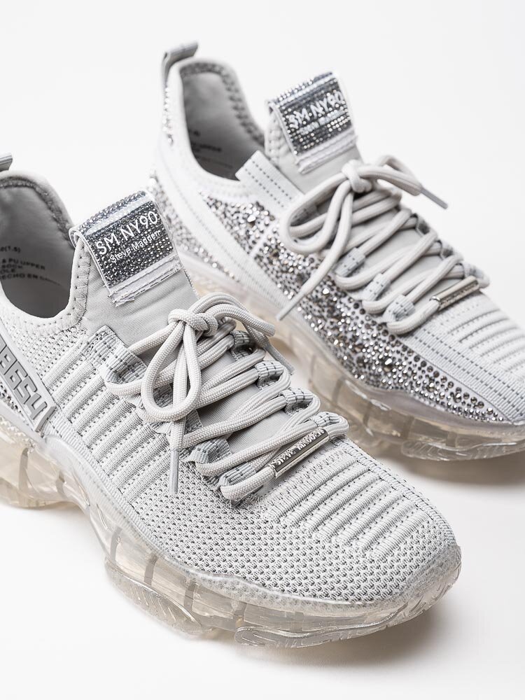 Steve Madden - Maxilla-R - Grå chunky sneakers med strass