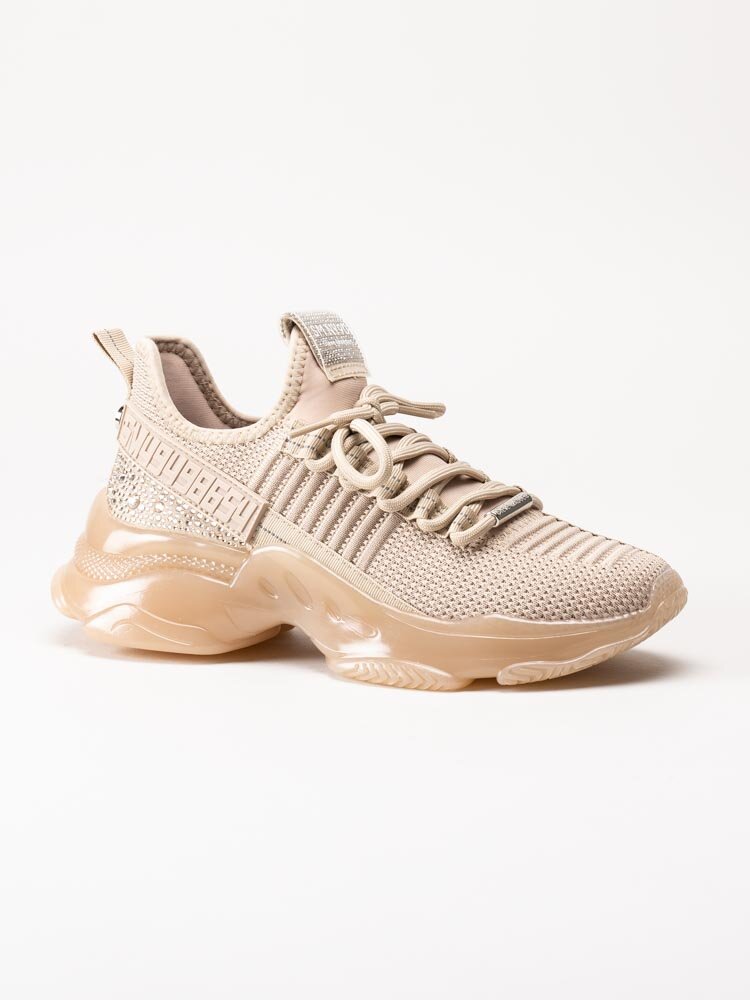 Steve Madden - Maxilla-R - Beige chunky sneakers med strass