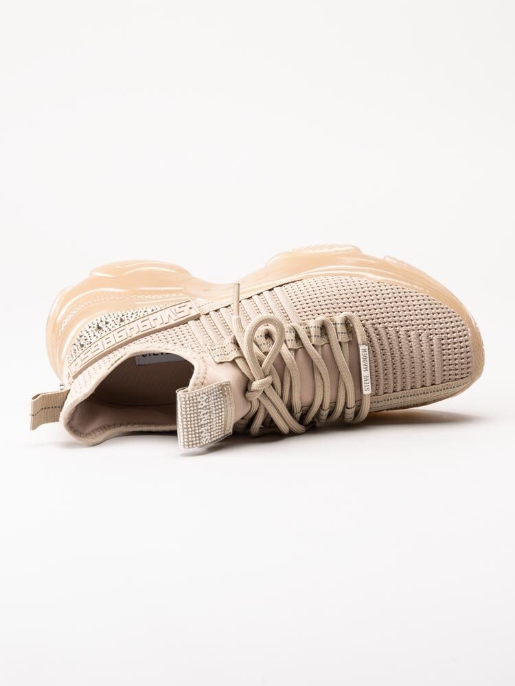 Steve Madden - Maxilla-R - Beige chunky sneakers med strass