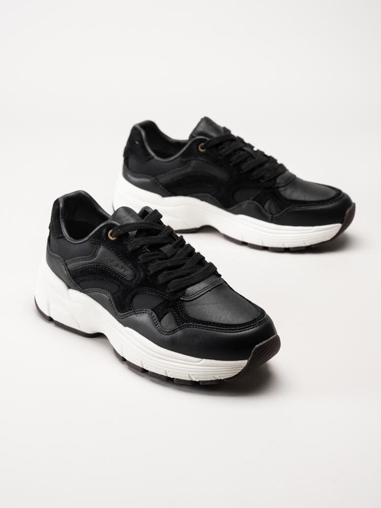 Gant Footwear - Neuwill - Svarta chunky sneakers i mocka