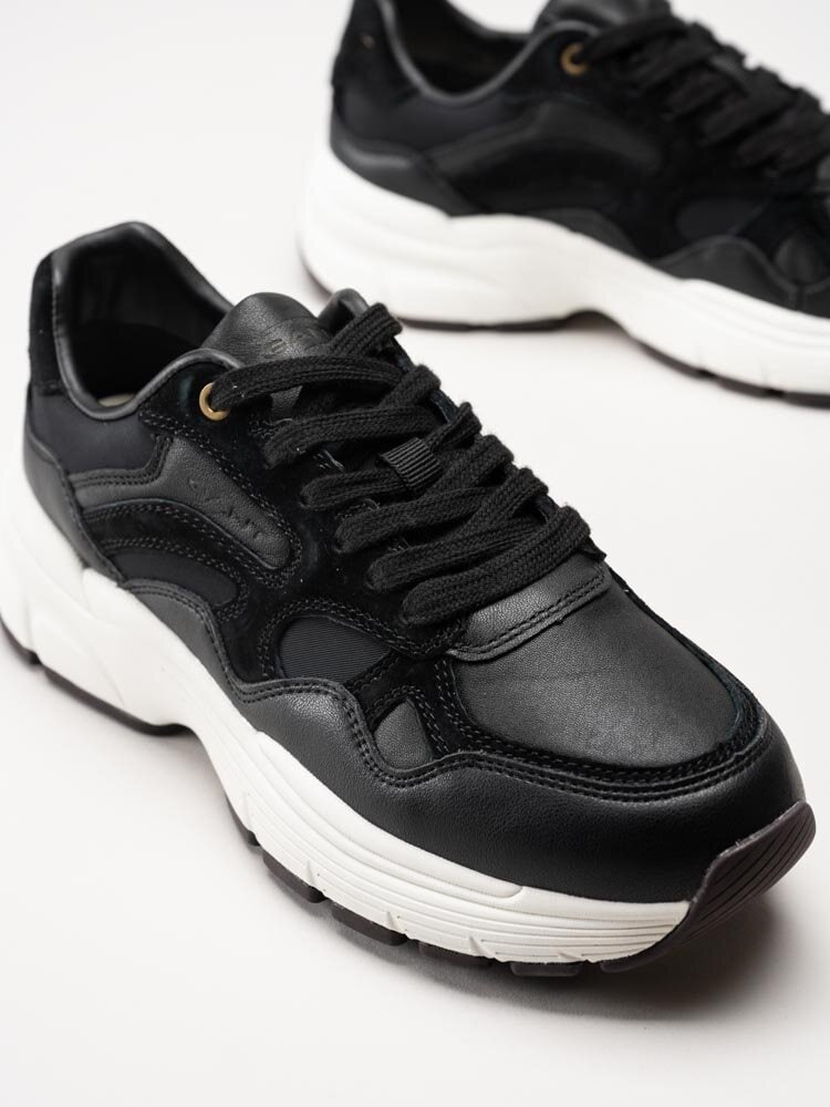 Gant Footwear - Neuwill - Svarta chunky sneakers i mocka