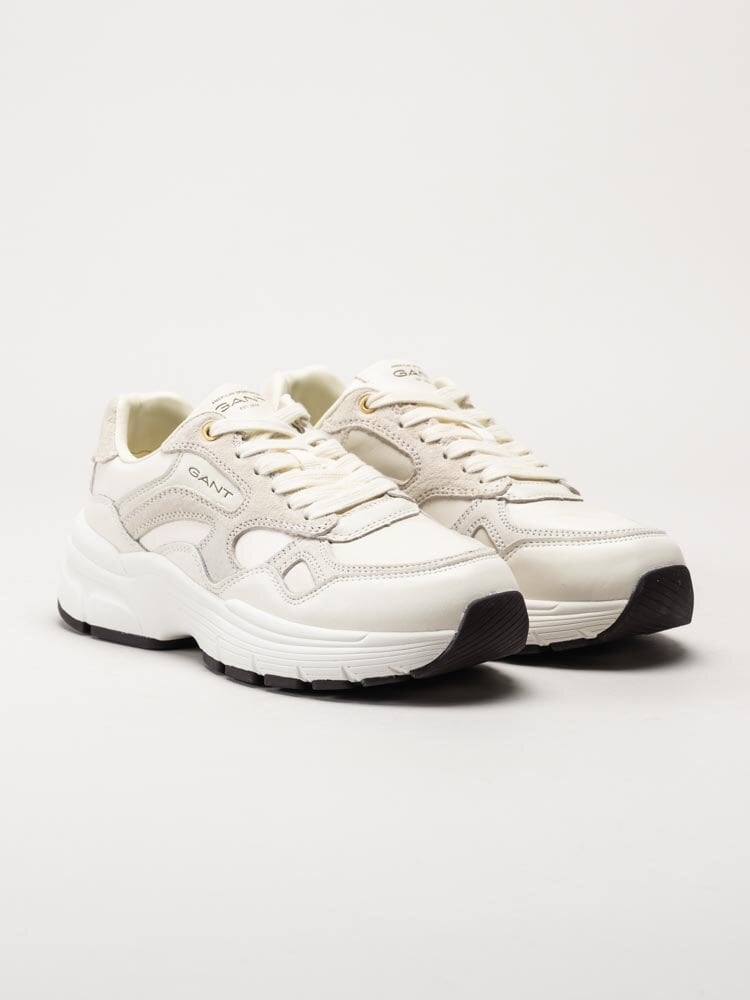 Gant Footwear - Neuwill - Vita chunky sneakers i mocka