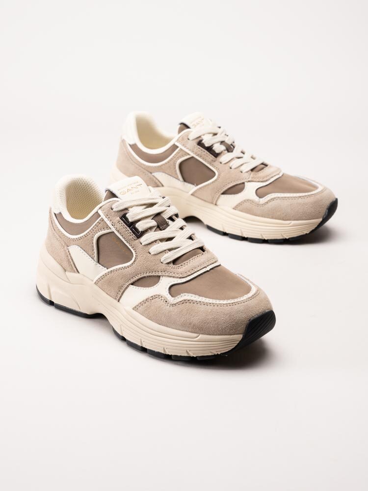 Gant Footwear - Neuwill - Beige chunky sneakers i mocka