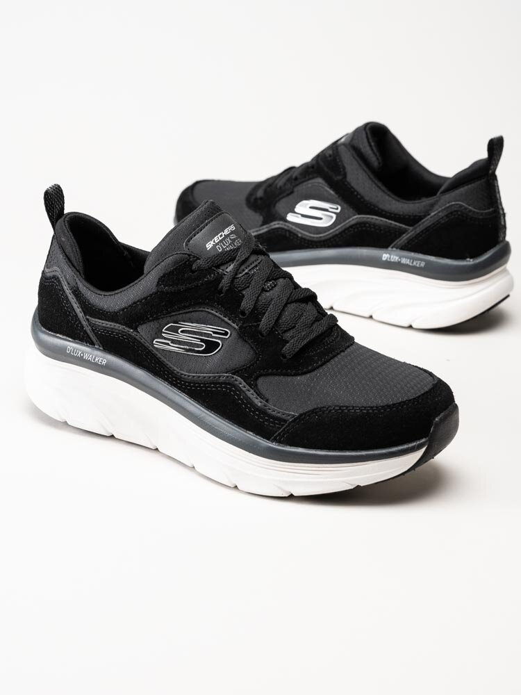 Skechers - Relaxed Fit Dlux Walker - Svarta sneakers i textil