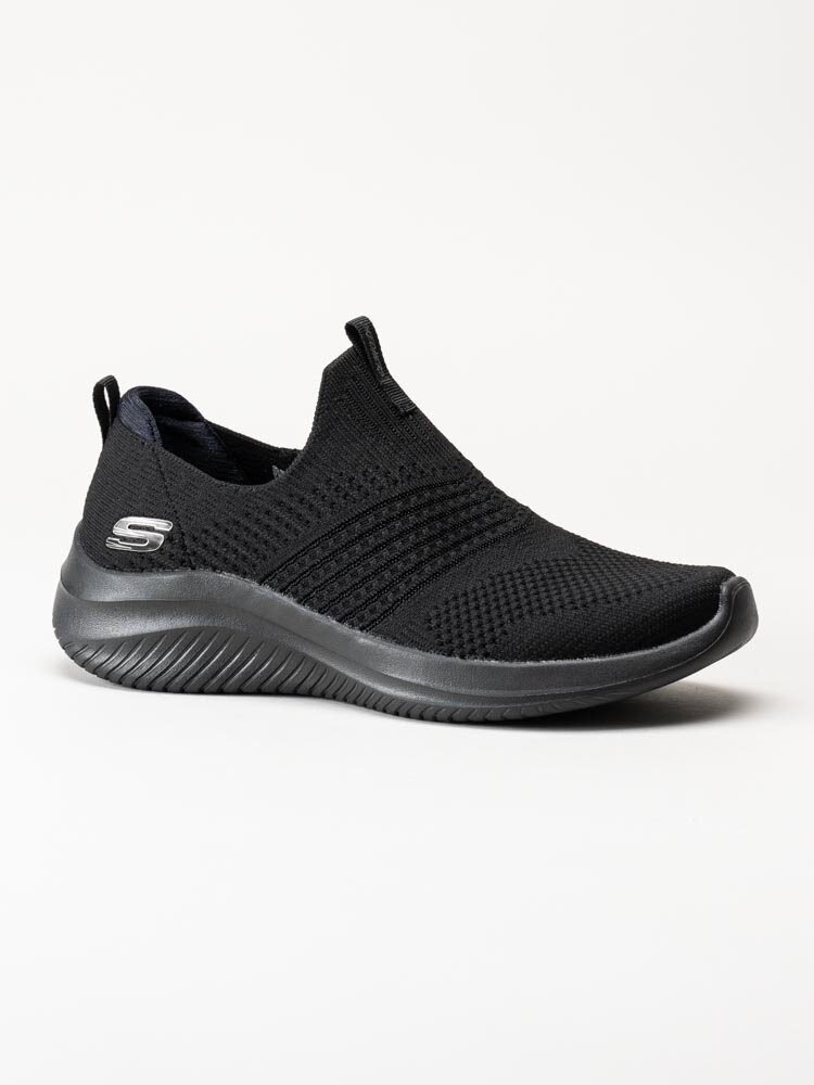 Skechers - Ultra Flex 3.0 Classy Charm - Svarta slip on sneakers i textil