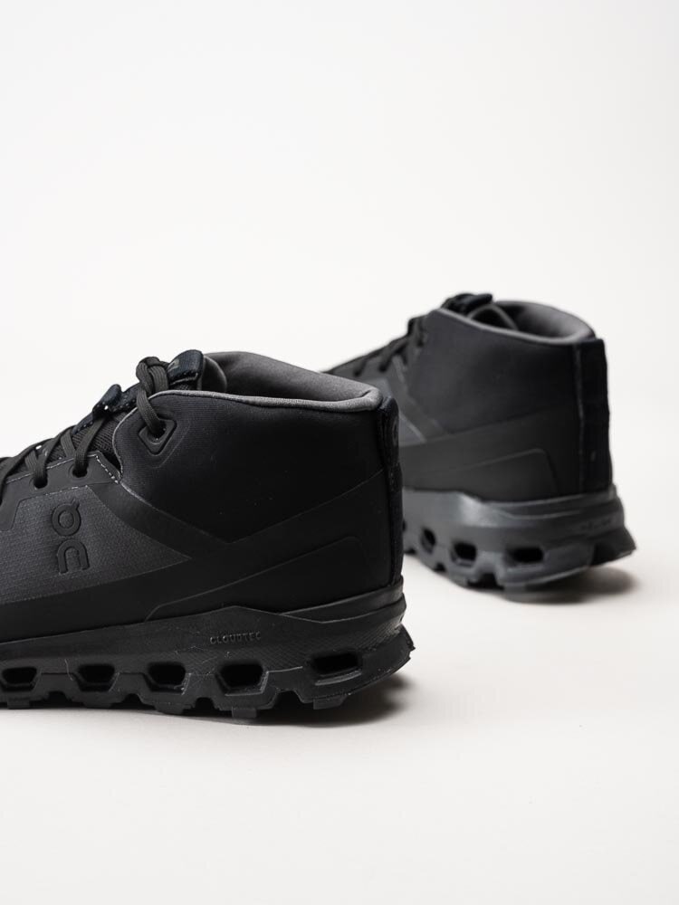 On - Cloudroam WP - Svarta vattentäta höga sneakers