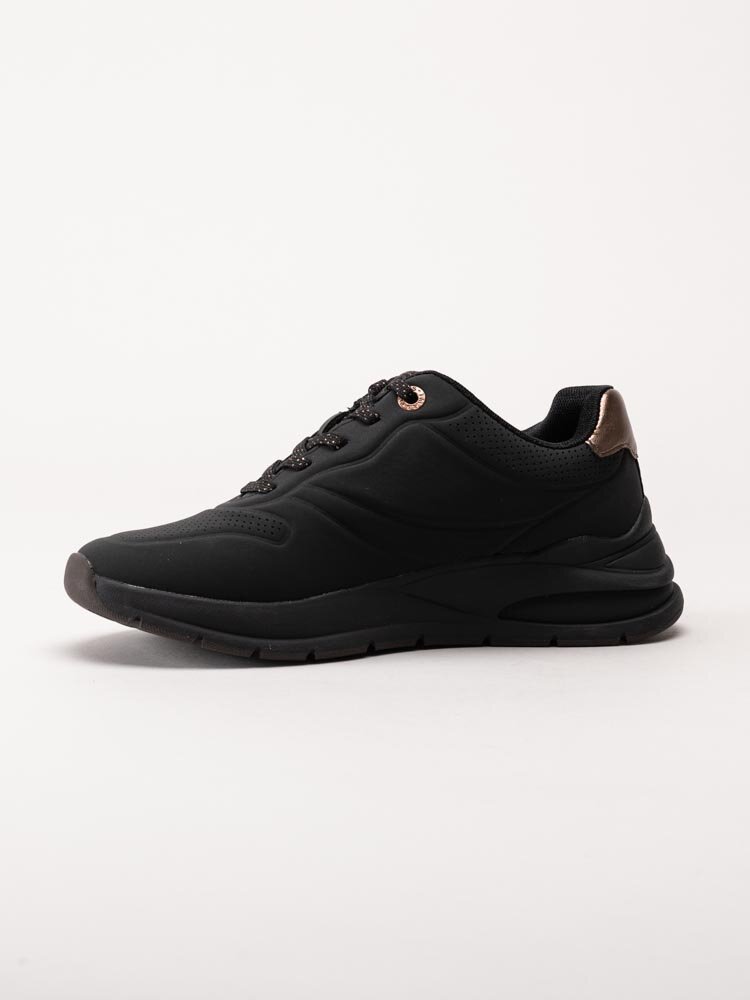 Tamaris - Svarta sneakers i syntet