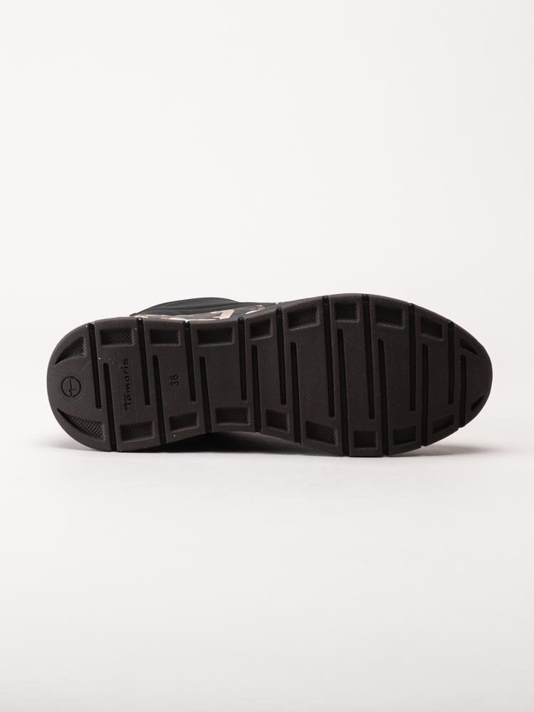 Tamaris - Svarta sneakers i syntet