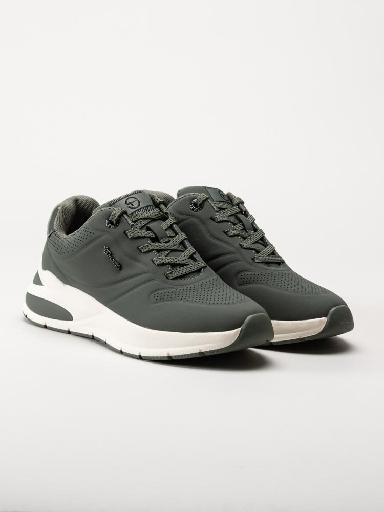 Tamaris - Gröna sneakers i syntet