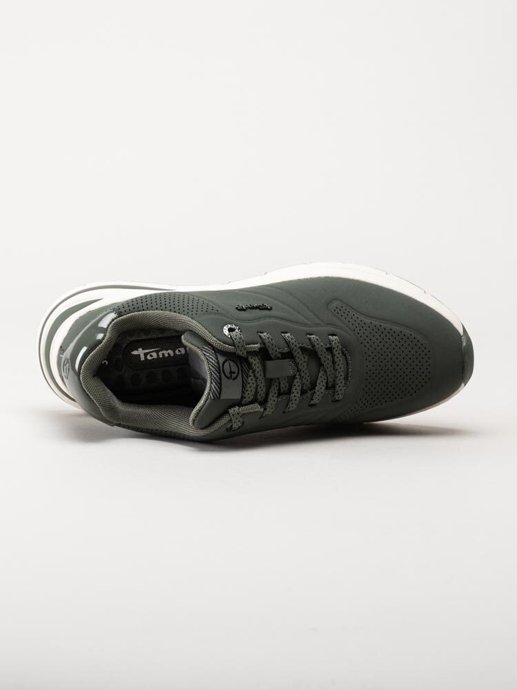 Tamaris - Gröna sneakers i syntet